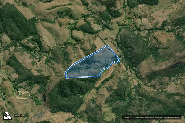 Imagem de satélite de FAZENDA PAU D ALHO II ? DESMEMBRAMENTO - PARCELA 02-REMANESCENTE em Três Rios - RJ