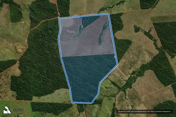 Imagem de satélite de Fazenda Damiani - Área B ? Remanescente em Juína - MT