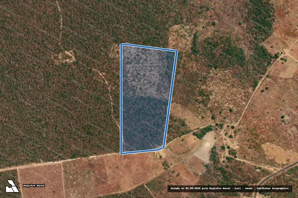 Imagem de satélite de PE Lagoa das Covas(Data Serra) - Lote 33 B - Lote 33 B em Curimatá - PI
