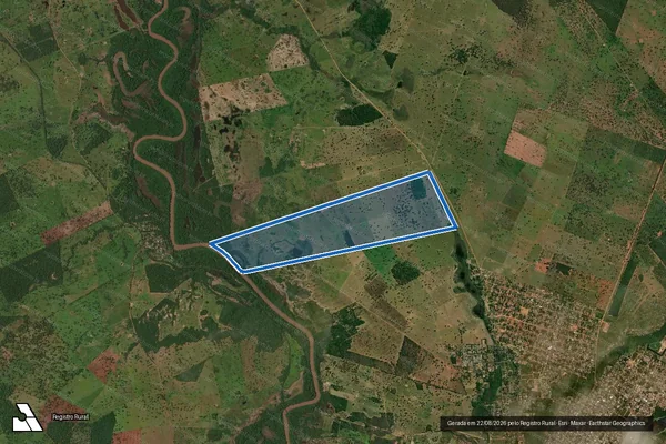 Imagem de satélite de Fazenda Caiçara - Parte 1 em Aquidauana - MS
