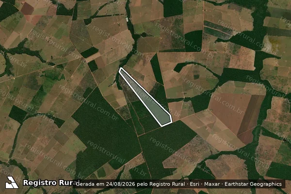 Imagem de satélite de P.A. TIBAGI - LOTE 1097 / 001
