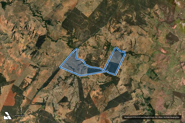 Imagem de satélite de Fazenda Riacho Acima - Fazenda Riacho Acima em Francisco Sá - MG