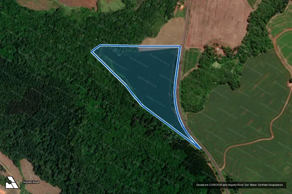 Imagem de satélite de LOTE RURAL Nº 11 DA GLEBA Nº 28-DV - PARTE II em Dois Vizinhos - PR