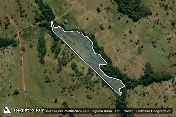 Imagem de satélite de FAZENDA BAIA PEQUENA - Parte 2 em Bonito - MS
