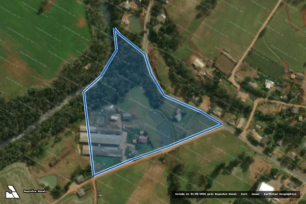 Imagem de satélite de Parte  do Lote Rural nº 84 - P/L/R 84 Gleba 02 em Guaraciaba - SC