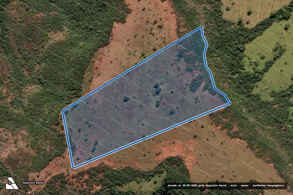 Imagem de satélite de FAZENDA BELA CRUZ ? SANTA CRUZ - Parte 1 em Campina Verde - MG