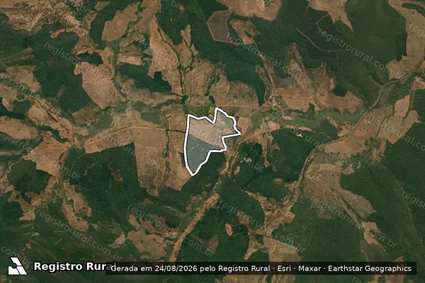 Imagem de satélite de Fazenda Grão Pará - Fazenda Grão Pará Gleba 04 em Itamarandiba - MG