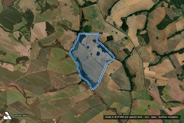 Imagem de satélite de FAZENDA CAMBRAIA em Piracanjuba - GO