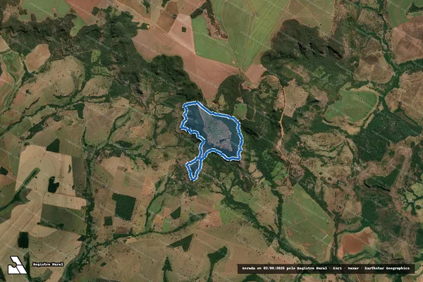 Imagem de satélite de FAZENDA ESCONDIDA - Parte 1 em Quirinópolis - GO