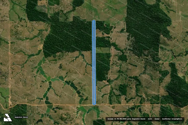 Imagem de satélite de LOTE 12/A - GLEBA 16 - P.A.D. BURAREIRO - PARCELA 01 em Cacaulândia - RO