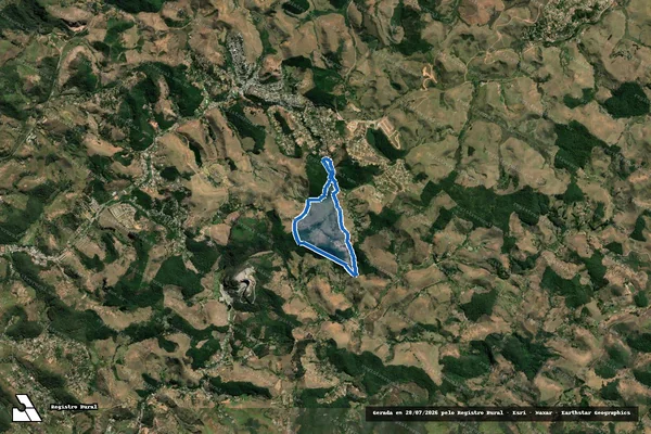 Imagem de satélite de FAZENDA BOA VISTA, BOM JARDIM E BOM DESTINO em Chácara - MG