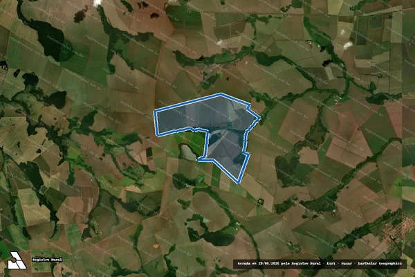 Imagem de satélite de Fazenda Preguiça em Maracaju - MS