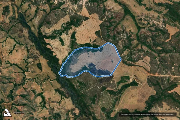 Imagem de satélite de Fazenda Ribeiro 2 - Parte 1 em Presidente Olegário - MG