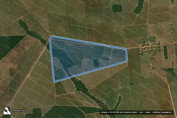 Imagem de satélite de Fazenda El Anda Luz II  - Parcela 1 em Barra do Bugres - MT
