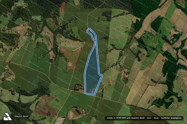 Imagem de satélite de Lote Rural 99-X - Lote Rural 99-X6 em Vera Cruz do Oeste - PR