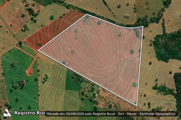 Imagem de satélite de ESTÂNCIA AMD LÊMURE - Gleba A em Andradina - SP