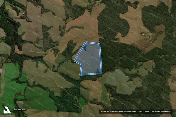Imagem de satélite de PARTE DA FAZENDA DAS CONCHAS - Parte 1 em Palmas - PR