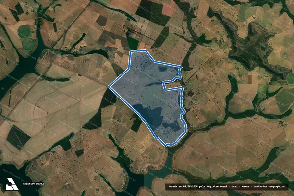 Imagem de satélite de FAZENDA CERVO E FAZENDA PINHEIRO - Parte 2 em Caçu - GO
