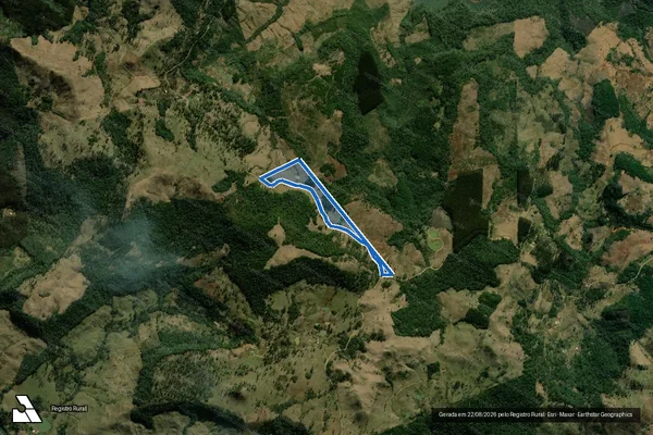 Imagem de satélite de FAZENDA RANCHO AE - Gleba 02 em Coronel Domingos Soares - PR