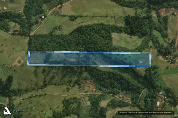 Imagem de satélite de Parte do Lote Rural N° 36 - Parte 1 em São Miguel do Oeste - SC
