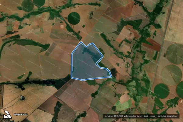Imagem de satélite de FAZENDA SANTO ANGELO - Parte 1 em Goiatuba - GO