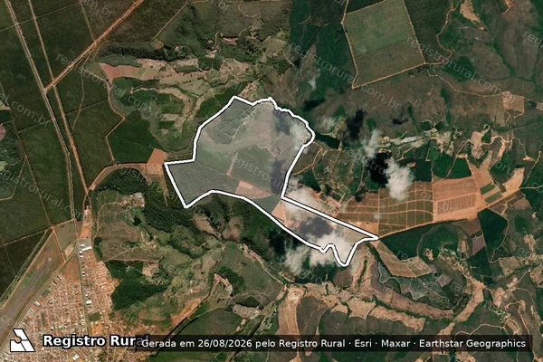 Imagem de satélite de SITIO RECANTO DAS FLORES - GLEBA A em Capelinha - MG