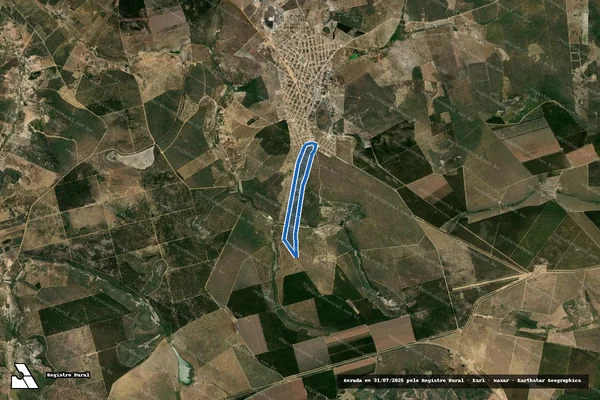 Imagem de satélite de Fazenda Itaberaba - Parcela 1 em Curral de Dentro - MG
