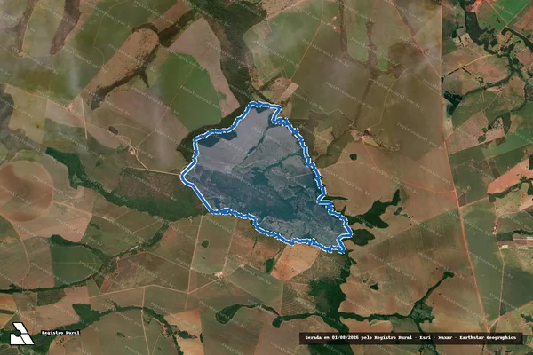 Imagem de satélite de FAZENDA RECANTO DA MATINHA / 001 em Caldas Novas - GO