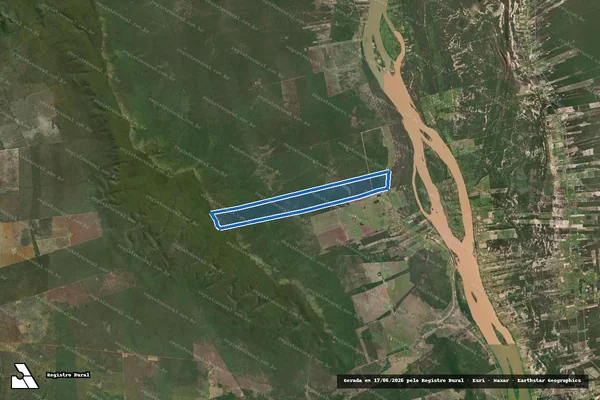 Imagem de satélite de FAZENDA QUEBRA LINHA - Parte 2 em Muquém do São Francisco - BA