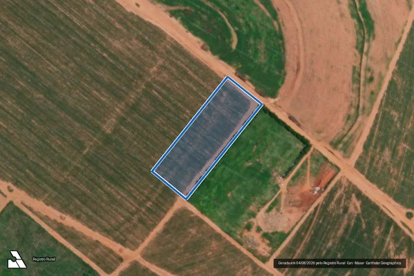 Imagem de satélite de Fazenda Cachoeira Gleba 2 - Gleba 1 em Nipoã - SP
