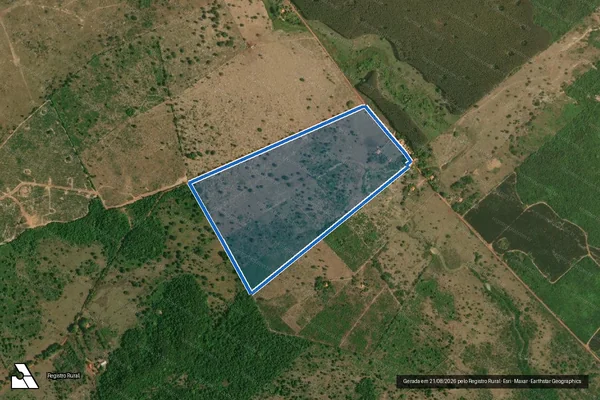 Imagem de satélite de FAZENDA SOLEDADE  - Parcela 1 em São Francisco do Brejão - MA
