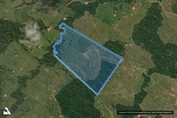 Imagem de satélite de Lote 136 ? Pa Favo de Mel (Colônia Palheira) - Parte 1 em Sena Madureira - AC