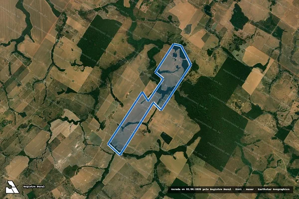Imagem de satélite de FAZENDA IRACEMA - Parte 1 em Nova Guarita - MT