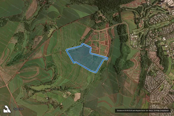 Imagem de satélite de Fazenda Panorama de Santa Thereza ? Gleba D - Área Total em Ribeirão Preto - SP