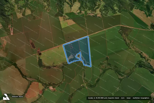 Imagem de satélite de FAZENDA REFUGIO - GLEBA em Sidrolândia - MS