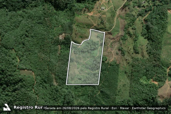 Imagem de satélite de FAZENDA DA CACHOEIRA - FAZENDA DA CACHOEIRA - GLEBA B em Biguaçu - SC