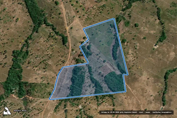 Imagem de satélite de PARTE DO LOTE 04 DO LOTEAMENTO STª. CRUZ – FAZENDA SANTO ANTÔNIO / GLEBA A em Itaporã do Tocantins - TO
