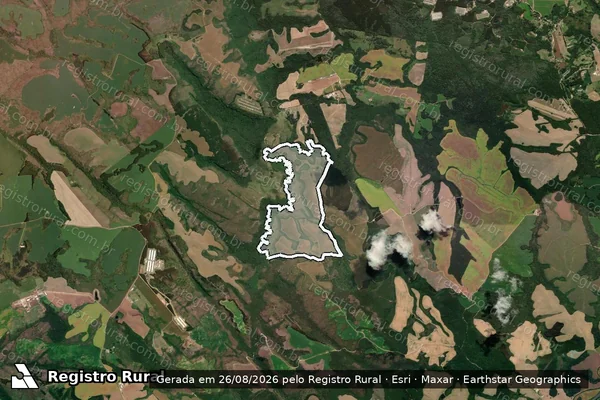 Imagem de satélite de FAZENDA SÃO DANIEL - Parte 1 em Carambeí - PR