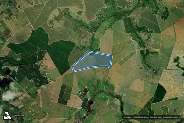 Imagem de satélite de FAZENDA SAO DIMAS E SAO RAFAEL - GLEBA B em Montanha - ES