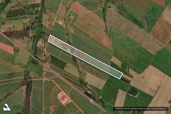 Imagem de satélite de Fazenda Bela Vista - GLEBA B em Promissão - SP