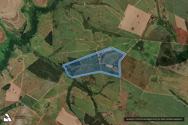 Imagem de satélite de Fazenda Jaguary - Parte 001 em José Bonifácio - SP