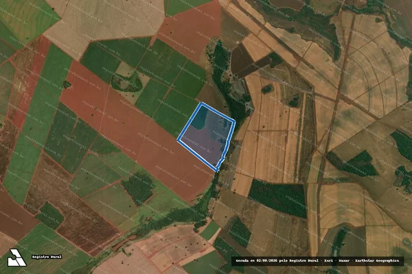 Imagem de satélite de FAZENDA CACHOEIRA DOURADA - DENOMINADA CÓRREGO DO IPÊ - 001 em Itumbiara - GO