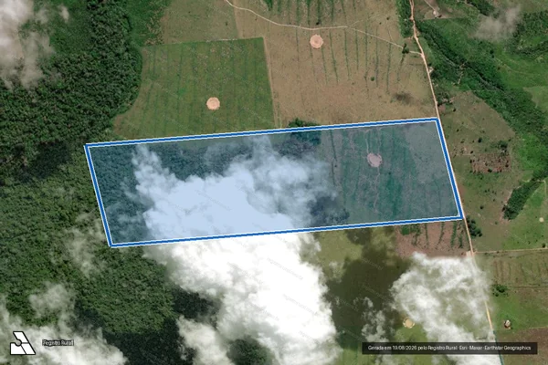 Imagem de satélite de SITIO TRES BARRAS I-LOTE 35C GLEBA 10 - em Brasil Novo - PA