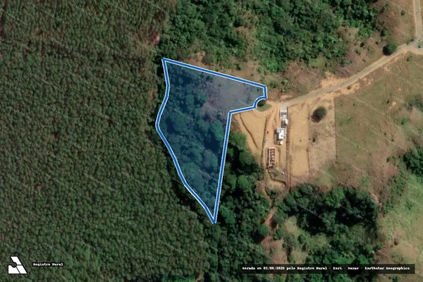 Imagem de satélite de FAZENDA LAGOA VERDE 2 - Parte 185 em Bom Jesus do Galho - MG