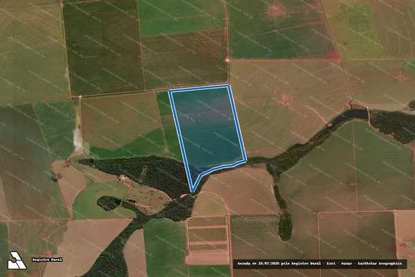 Imagem de satélite de Fazenda Rijkoff  - Área Incidente no Município de Campo Verde/MT em Campo Verde - MT