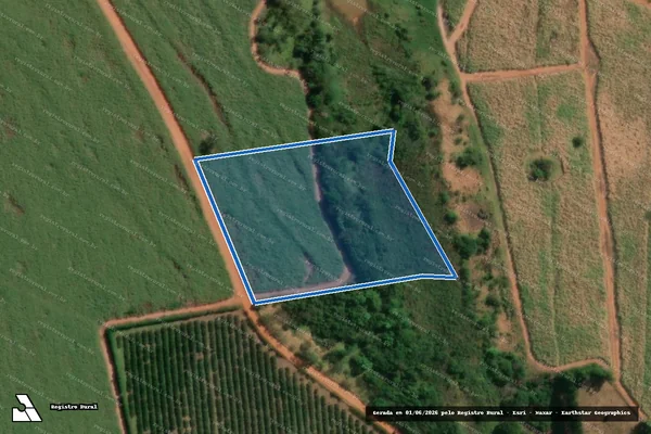 Imagem de satélite de FAZENDA MARACANÃ - PARCELA 02 em Cosmorama - SP