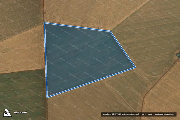 Imagem de satélite de FAZENDA NOSSA SENHORA APARECIDA - Parte 01 em Capinópolis - MG