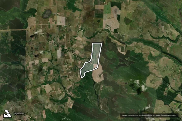 Imagem de satélite de FAZENDA SANTA LUZIA - 001 em Prado - BA