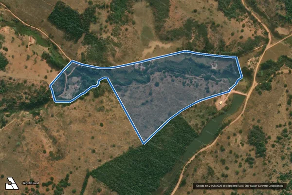 Imagem de satélite de Fazenda dos Fonsecas - Parte 2 em São José do Jacuri - MG