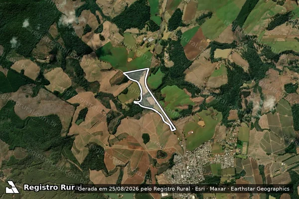 Imagem de satélite de FAZENDA ESPINILHO MATR.14346 - Parte 1 em Monte Carlo - SC